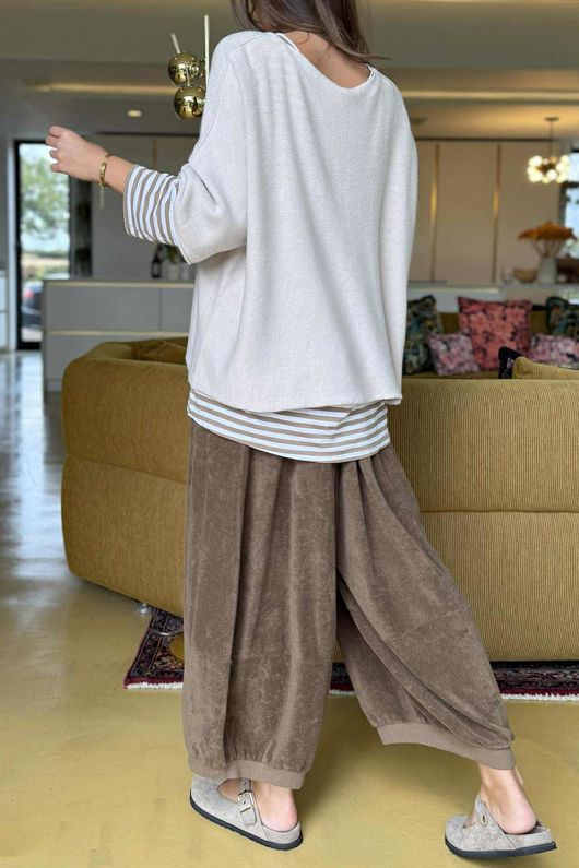 Conrad Layer Knit Stone
